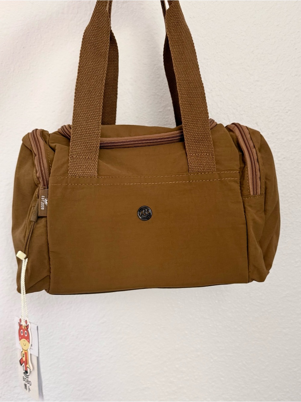 Lightweight Water-Resistant Parachute Fabric Handbag & Crossbody Gym Bag